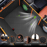 Hard Bottom Holds 420LBS, Dog Car Seat Cover for Back Seat, Back Seat Extender for Dogs, Back Seat Extender for Car Travel Bed with Mesh Window and Storage Pocket, SUV, Truck