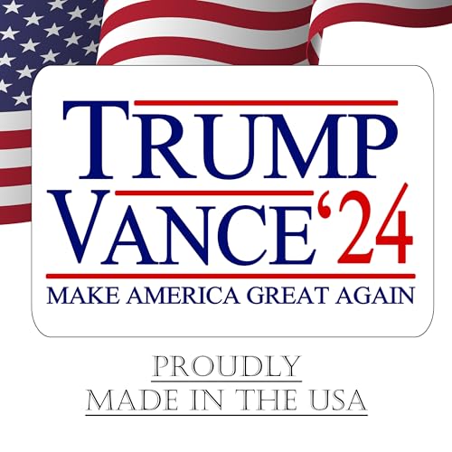Trump JD Vance 2024 Yard Sign With H Stake Double Sided For President Donald Trump Republican Conservative White