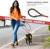 lynxking Slip Lead Dog Leash Reflective, Heavy Duty Comfortable Strong Rope Lead for Large, Medium Dogs, No Pull Pet Training Leashes (Red, Large 1/2in x 6ft-Slip Lead)