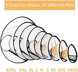 Plastic Pet Recovery Collars & Cones for Dogs and Cats After Surgery Adjustable Dog Neck Cone Surgical Elizabeth E-Collar Prevent Biting and Stop Licking Wound (XXL)