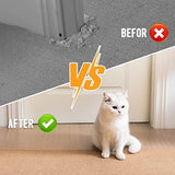 Uross Carpet Protector for Pets - Cat Carpet Protector for Doorway, Anti Scratch Under Door Cat Scratch Protector Mat, Easy to Cut Plastic Carpet Scratch Stopper, Cat Scratch Guard Carpet 3.6FT*3PCS