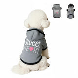 SCMQZöial Cozy Dog Hoodies & Sweater for Small Dogs & Puppies - Boy & Girl Outfit, Snug Fit Winter Hoodie, Ultra-Soft & Gentle for Easy Care, 100% Polyester, Gray, X-Small