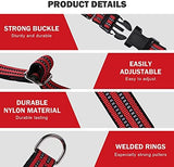 Hikiko Martingale Dog Collars Reflective Nylon Dog Collar with Quick Release Buckle Adjustable Training No Slip Dog Collar (X-Small, Red)