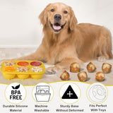 BABORUI 6 Cavities Dog Treat Molds for Woof Pupsicle & Power Chewer Pupsicle XLarge 75lbs Up, Reusable Frozen Dog Treat Molds Silicone for Making Ice Popsicle Snacks (XL)