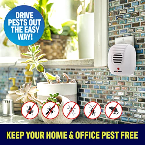 Ultrasonic Pest Repeller 10 Pk, Spider Repellent for House Indoor Pest Repeller Plug in-Mice Repellent for House, Bug Repellent Indoor Mosquito Repellent for Homes, Kitchens, Offices, Chemical Free
