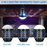 Bug Zapper Outdoor Mosquito Killer Lamp Portable Bug Zapper Rechargeable Camping Bug Zapper IP66 Waterproof Cordless Bug Zapper for Tent, Camping Accessories, Camping Gear Must Haves