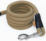 Dog Leash, Braided Rope Traction – Walking Training Lead for Small Dogs ((1/3") x 6FT, Khaki)