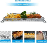 Air Fryer Oven Basket, Replacement Stainless Steel Baking Trays for Ninja Foodi DT201 DT251 10-in-1 Smart XL Air Fryer Oven, Mesh Dehydrating Basket Accessories