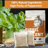 ANEWNICE Squirrel Repellent Outdoor, Rodent Repellent, Squirrel Repellent for Attic and Cars, Natural Squirrel Repellent for Bird Feeders and Garden, Ultra Powerful Chipmunk Repellent - 10Packs