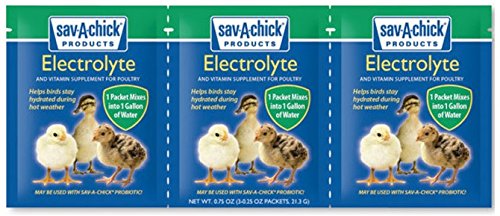18 Piece Bundle - 9 Packets of Sav-A-Chick Electrolyte and Vitamin Plus 9 Packets of Sav-A-Chick Probiotic