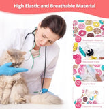 2 PCS Cat Recovery Suit for Spay Abdominal Wounds Cat Onesie for Cats After Surgery Recovery Suit Female Breathable E-Collar Alternative Kitten Onesie Anti Licking (Medium)