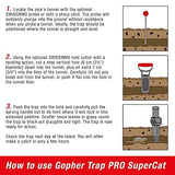 SWISSINNO Gopher & Vole Trap PRO SuperCat. Control Gophers, Voles + Field Mice, Unique Trigger Catch Action, Ultra-Effective + High Catch Rates. Easy to Setup, Safe+ Reusable. Made in Europe: 1x Trap