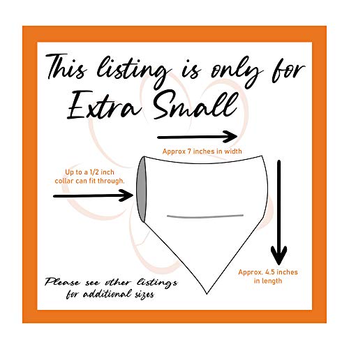 Easter Eggs Over the Collar Dog Bandana That Slips onto Their Existing Collar Size (X-Small)