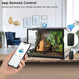 Moistenland WiFi Enabled Reptile Mister for Terrariums, Reptile Misting System for Snake Ball Python Tortoise Lizard Aquarium with 2 Adjustable Misting Nozzles