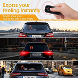 Car Accessories for Men, Car Middle Finger Light with Remote - Give The Bird & Wave & Love to Drivers - Truck Accessories, Finger Flicker LED Hand Gesture Signs, Ideal Gift for Men and Women