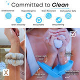 LiquiBands Silicone Wrist Bands for Washing Face - Spa Face Wash Wristbands That Keep You Dry - 1 Pair of Wrist Water Guards - Essential Beauty Accessory for Teen Girls Sage Green