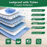 Gimars XXL 30"x36" Thicken 6 Layers Ultra Absorbency Dog Pee Pad Extra Large 3S Quick Dry Leakproof Pee Pads for Dogs, Cats, Rabbits Pets