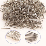 newlng 500pcs Small Nail Round Head Tiny Nails String Art Nails Hand-Made Hardware Accessories Fasteners Mini Nails 1.5mm X 15mm/0.06"X0.6"(DXL) Silver