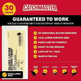 Catchmaster Gluee Louee Rat Extra Large Traps 30-PK, Heavy Duty Glue Traps, Mouse Traps for Home, Pre-Scented Adhesive Glue Boards for Inside House, Snake, Mice, & Spider Traps, Pet Safe Pest Control
