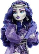 Monster High Spectra Vondergeist Doll with Pet Ferret Rhuen and Accessories Like Backpack, Tablet, Snacks and More
