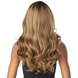 Sensationnel What lace 13x6 Wigs - zelena lacefrontal hand tied glueless synthetic with natural density preplucked hairline (1B OFFBLACK)