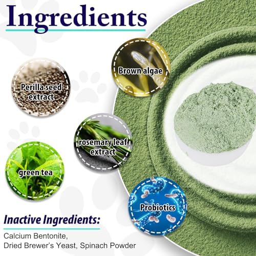 Dog Teeth Cleaning Powder - Dog Dental Powder - Dog Breath Freshener - Targets Tartar & Reduces Plaque & Bad Breath - Teeth Cleaning Made Easy Eliminate - for Small, Medium, Large Dogs (2PCS)