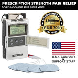 TENS 7000 Digital TENS Unit with Accessories - Muscle Stimulator Machine for Back Pain Relief, Sciatica, Neck, Nerve, Shoulder, Hip, Elbow, Muscle Pain Relief