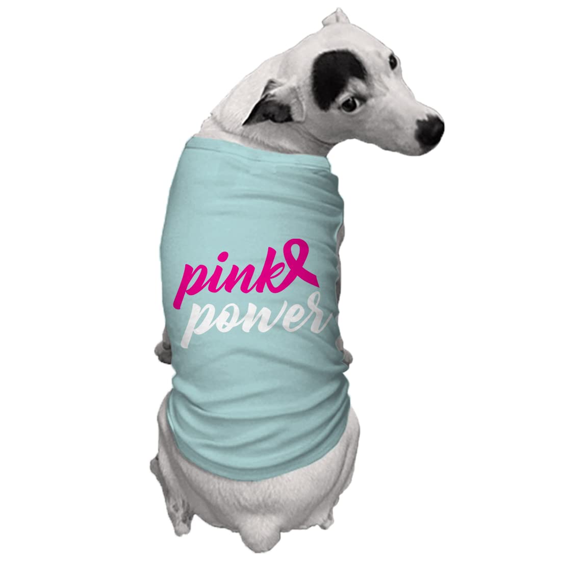 Pink Power - Breast Cancer Ribbon Dog Shirt (Chill, X-Small)