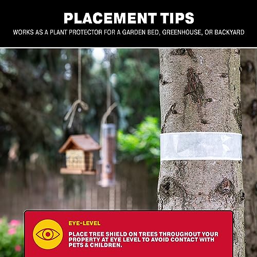 Catchmaster Tree Shield Lantern Fly & Ant Traps Insect Barrier, 12 Rolls 30ft Each, Outdoor Adhesive Crawling Insect Trap, Glue Traps to Protect Trees, Fruit & Plants, Pest Control Lawn & Garden
