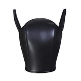 Puppy Hood Full Face Mask Animal Head Mask Costume for Halloween Party - Realistic Dog Head Masks for Dress Up Fun and Playful Costumes (Black)