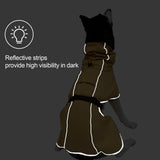 DELIFUR Large Dog Raincoat Waterproof - Adjustable Dog Poncho Raincoat Lightweight Rain Jacket with Soft Lining for Large Dog Yellow (XX-Large)