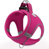 Joytale Small Dog Harness, Breathable Mesh Step-in Vest, Reflective Soft Padded Harnesses for Small and Medium Dogs, Hot Pink, M
