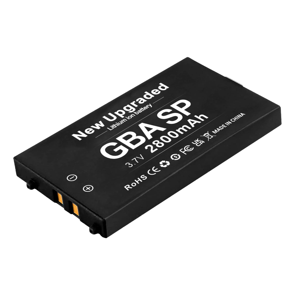 GBA Battery, Upgraded 2800mAh Ultra High Capacity Rechargeable Lithium-ion Battery for Nintendo GBA SP Gameboy Advance SP AGS-001 with Screwdriver