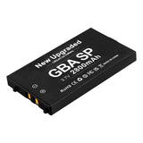 GBA Battery, Upgraded 2800mAh Ultra High Capacity Rechargeable Lithium-ion Battery for Nintendo GBA SP Gameboy Advance SP AGS-001 with Screwdriver