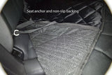 4Knines Dog Seat Cover Without Hammock for Cars, SUVs, and Small Trucks (Grey)