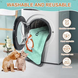 Washable Pee Pads for Dogs 47x32in 2-Pack Thick Reusable Puppy Pads Extra-Absorbent Prevent Leakage Non-Slip for Puppy Playpen, Crate, Whelping Box, Potty Training Reusable,Blue