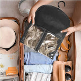 3PCS wig Hanger Hair Extension Holder Wig Storage for Multiple Wigs Bags Storage with Hanger Wig Holder Dust-proof Hair Extension Storage with Hook hair extensions, wigs & accessories (Black)