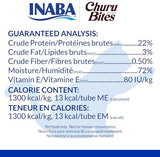 Inaba Churu Bites for Cats, Soft Baked Chicken Churu Filled Cat Treats with Vitamin E, 0.35 Ounces Each Tube, 24 Tubes Total (3 per Pack), Tuna with Salmon Recipe