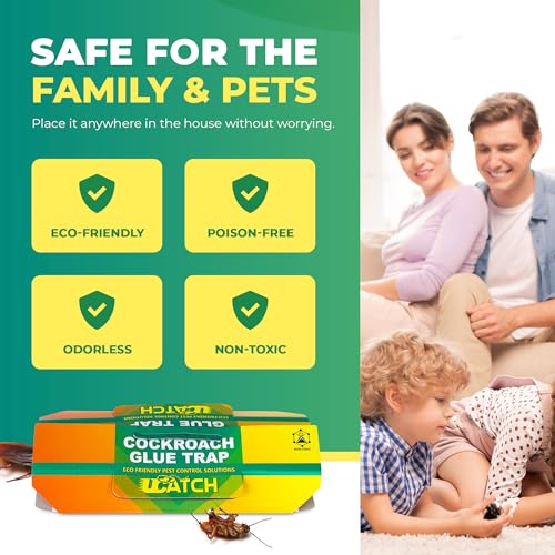 Roach Killer Indoor Infestation - 21 Roach Bait Traps | Effective German Roach Killer for Home Infestation - Child and Pet Safe Roach Traps Indoor Easy-to-Use Glue Traps for Roaches – UCatch