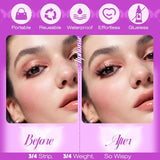 Half Lashes Magnetic Eyelashes With Applicator Cat Eye Magnetic Lashes with Clamp Wispy False Eyelashes Natural Look No Glue Needed pestañas postizas magneticas by ALPHONSE