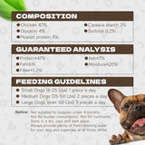 Chicken Rings Dog Treats, Natural Chicken Breast Jerky Rawhide-Free Soft Chews Healthy Dog Training Treats for Small Medium Large Breed 10.54oz