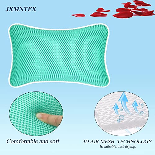 Bathtub Bath Pillow - Spa Pillow with Headrest Cushion - Hot Tub Pillow - Neck and Head Rest Support for Bath or Shower - Bath Stuff Accessories(New Green)