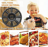 Air Fryer Replacement Parts for Ninja AF101 AF161 AF150 Air Fryer, 8.2'' Round Food Grade Air Fryer Grill Pan Grill Plate Crisper Plate Accessories Tray Rack Compatible Ninja Foodie Pressure Cooker