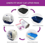15 Count Fresh Kitty Litter Box Liners Super Thick, Durable, Easy Clean Up Jumbo Drawstring Scented Litter Pan Box Liners, Bags for Pet Cats