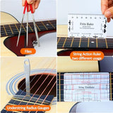 28Pcs Guitar Tool Kit, Guitar Accessories Gifts for Men, Guitar Maintenance Kit with Carry Bag, Guitar Repair Kit for Acoustic Electric Guitar Ukulele Bass Banjo, TIMDAM Guitar Setup Kit Guitar Gifts