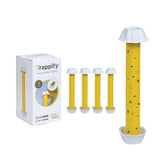 Trappify Hanging Fly Traps Outdoor: Fruit Fly Traps for Indoors | Fly Catcher, Gnat, Mosquito, & Flying Insect Catchers for Inside Home - Disposable Sticky Fly Trap for Indoor House Pest Control