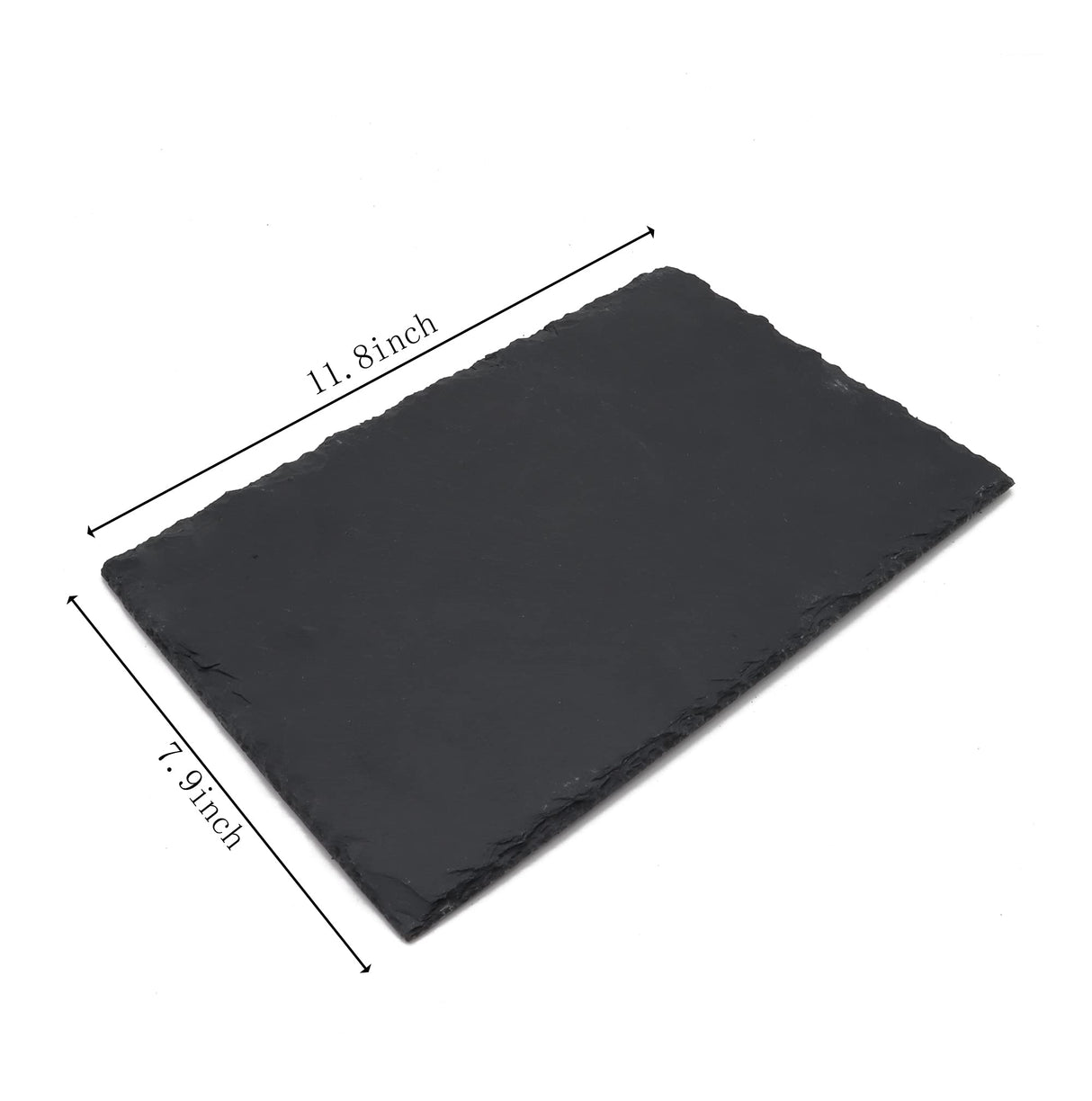 JIH Reptile Basking Platform 11.8 x7.8 inch, Natural Rock Reptile Food Bowl Tortoise Feeding Dish Habitat Decor
