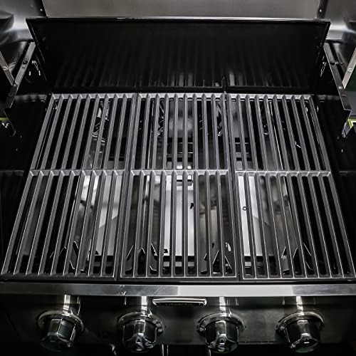 Uniflasy Cast Iron Cooking Grates for Cuisinart GAS2456AS,GAS1456ASO,GAS1456BSO,Kirkland PC2600L,PCA-2600L,PCA-2600N,PC-26001,PC-2600 Model,Grill Grid Replacement Parts 17.8''x24.7'',3 Pack