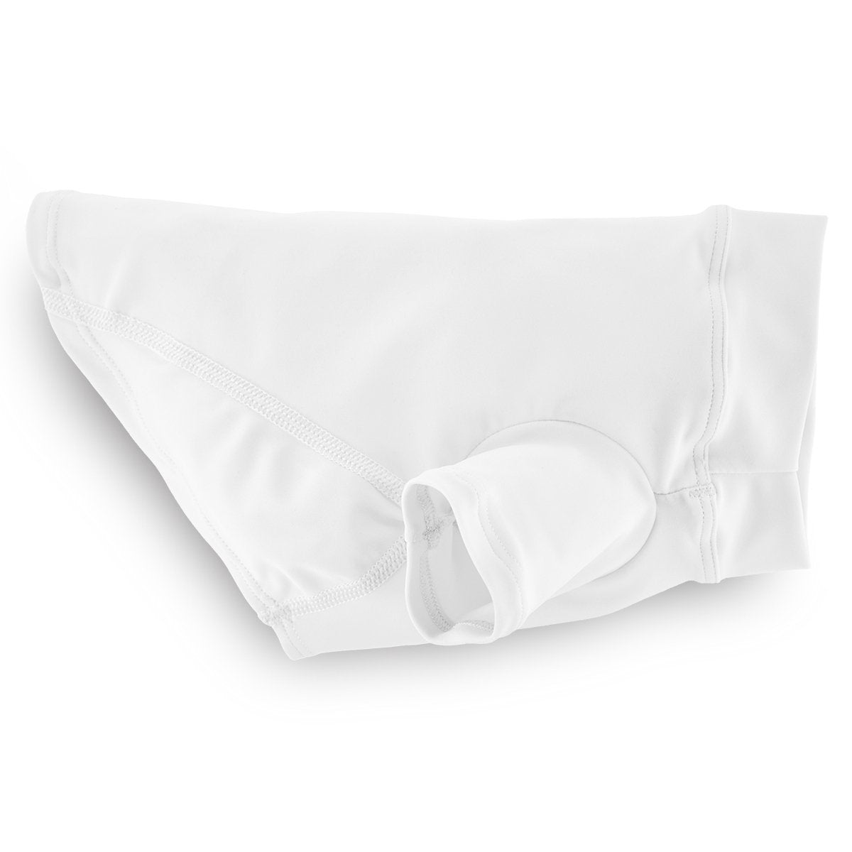 PlayaPup Dog Sun Shirt, USA Made (UPF 50+), True White, X-Small