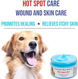 Forticept Blue Butter – Hot Spot Treatment for Dogs | Dog Wound Care | Skin Yeast Infections, Ringworm, Cuts, Rashes, First Aid Veterinary Strength Topical Ointment 4oz